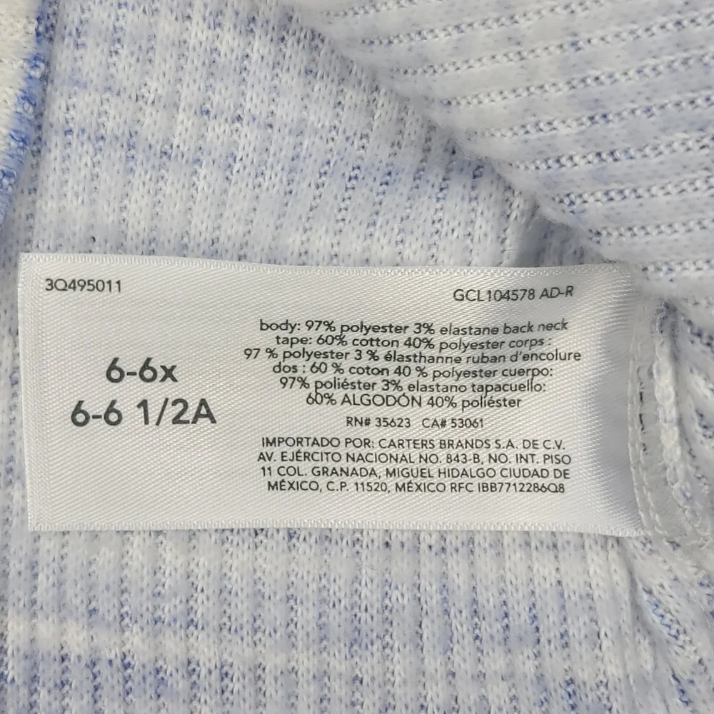 OshKosh Bgosh Jacket Blue White Size 6/6X